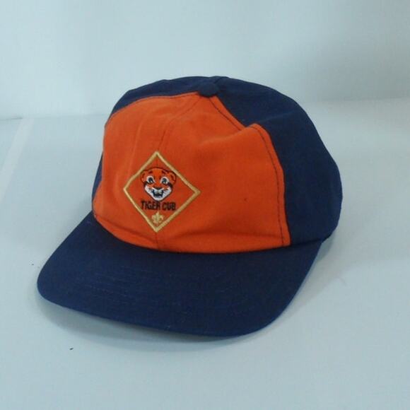 TIGER Cub Scout BSA Official Snapback Baseball Cap Hat Twill Small Medium S/M - Picture 1 of 8